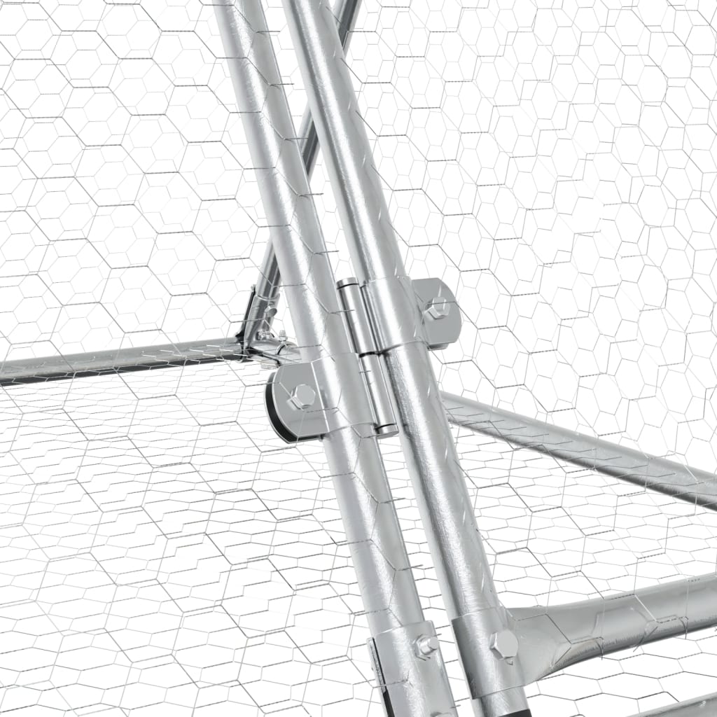 Kaninkoppi Hopea 400X105X91 Cm Galvanoitu Teräs