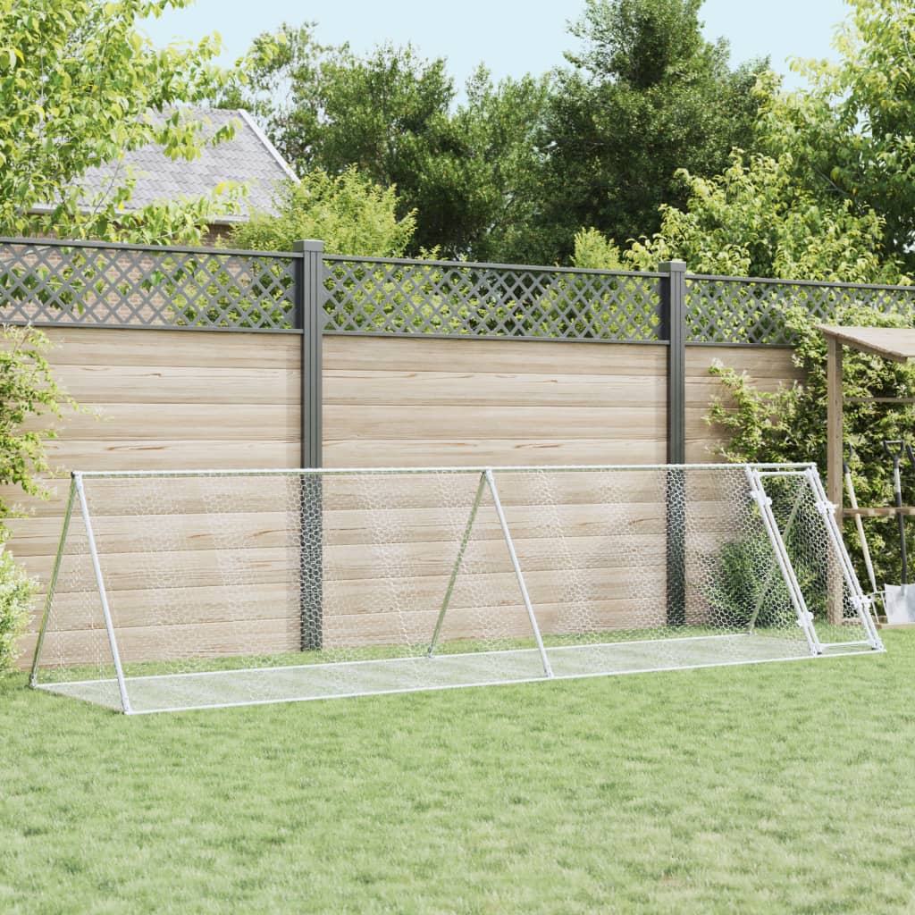 Kaninkoppi Hopea 400X105X91 Cm Galvanoitu Teräs