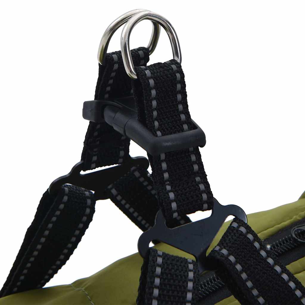 Koiran Takki Valjailla Vedenpitävä Heijastava Vihreä