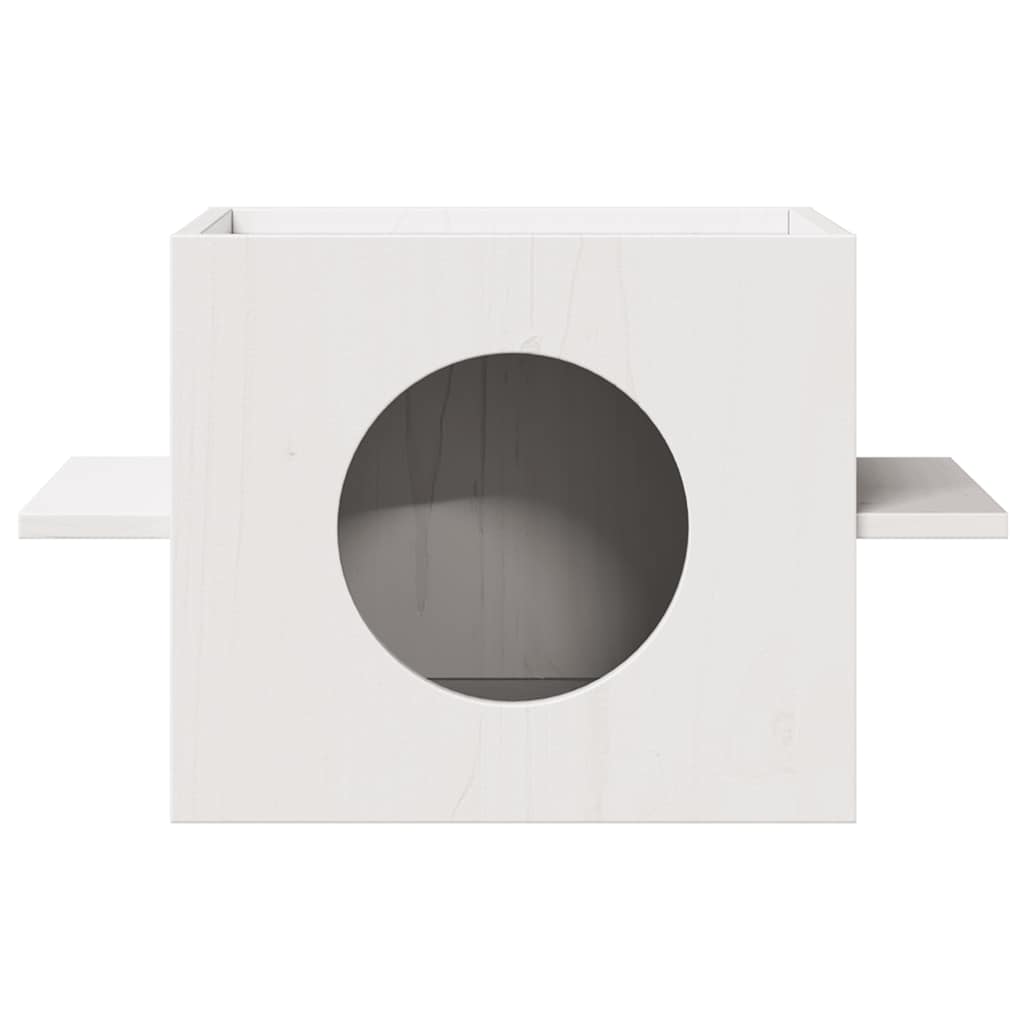 Kissatalo Valkoinen 51X35X30 Cm Massiivipuumänty