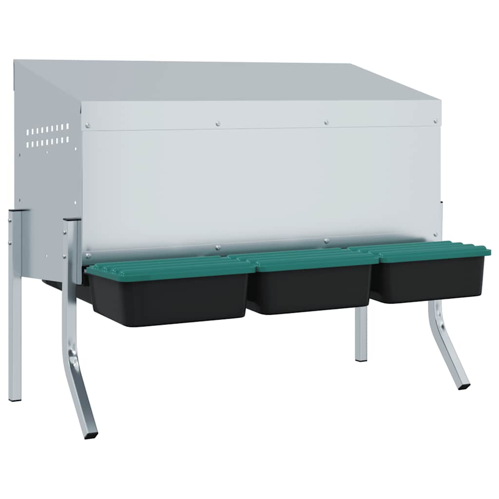 Kanan Pesälaatikko 3 Lokeroa Jaloilla Galvanoitu Teräs