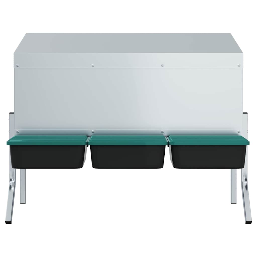 Kanan Pesälaatikko 3 Lokeroa Jaloilla Galvanoitu Teräs