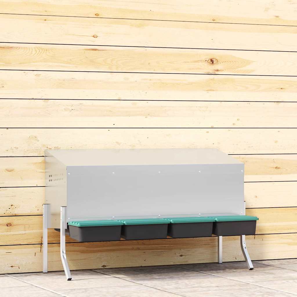 Kanan Pesälaatikko 3 Lokeroa Jaloilla Galvanoitu Teräs