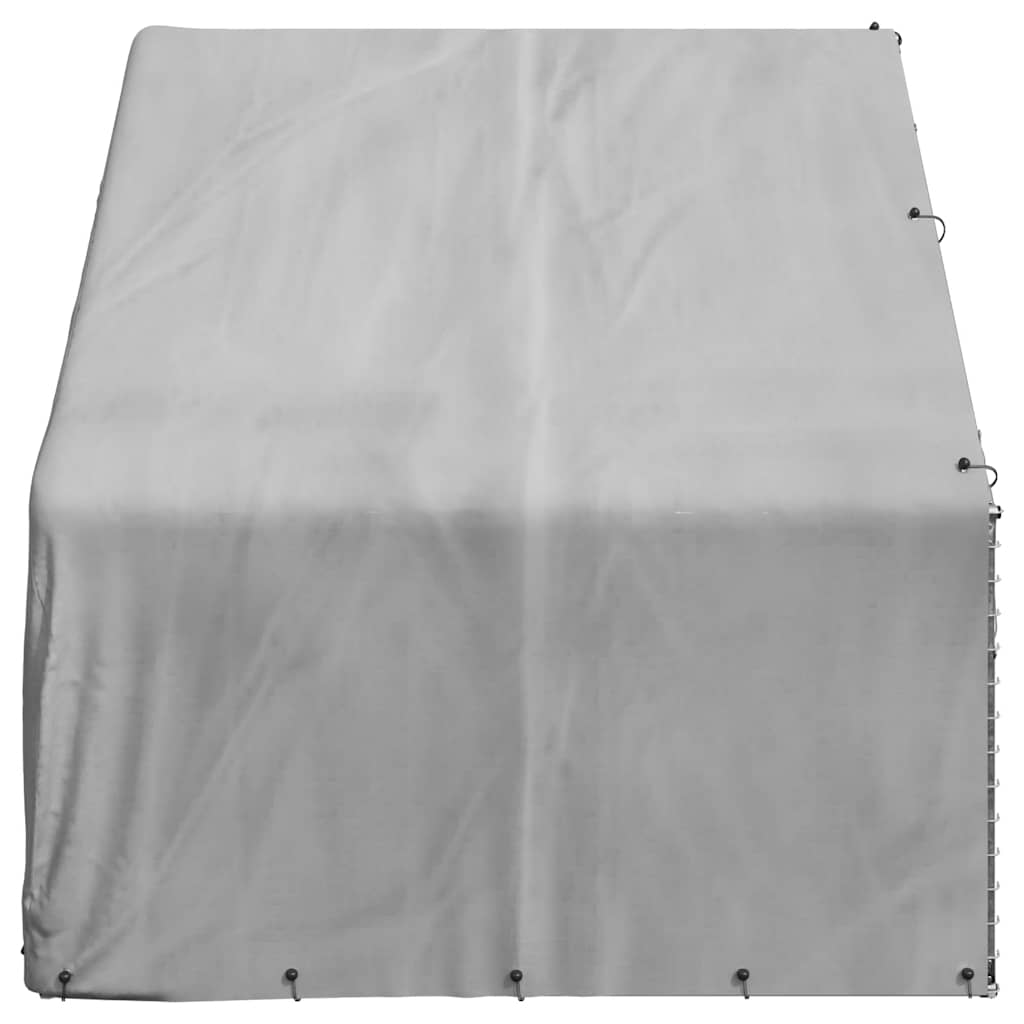 Ulkokoirahäkki Katoksella 3X2X1,9 M Galvanoitu Teräs