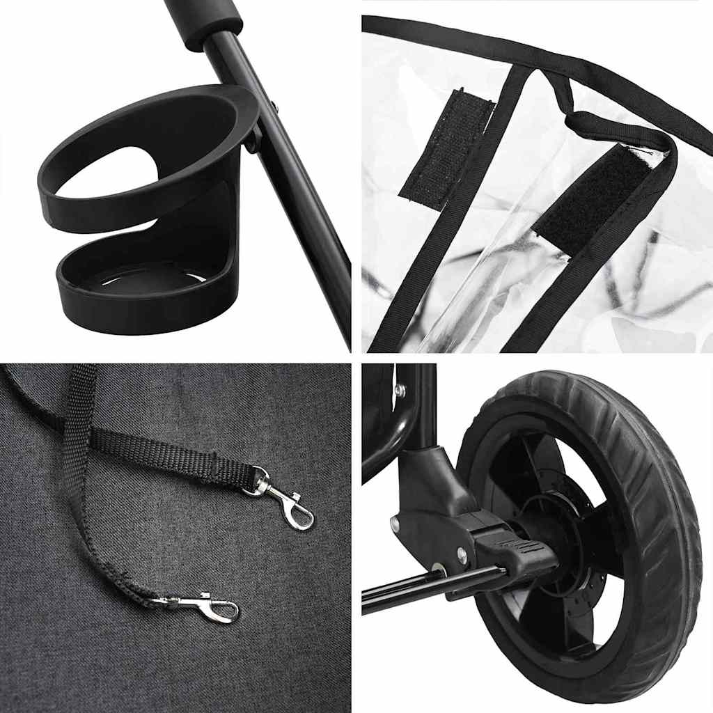 Käytävä Lemmikkiratkaisu Säädettävä Musta 78 X 54 X 101 Cm