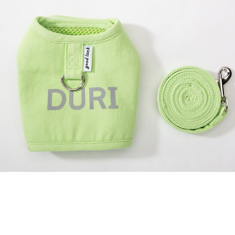 Katt- och valpvästsele i vävt tyg