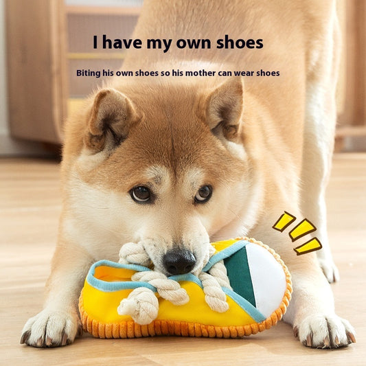 Bite Shoes Sound Pet Toy