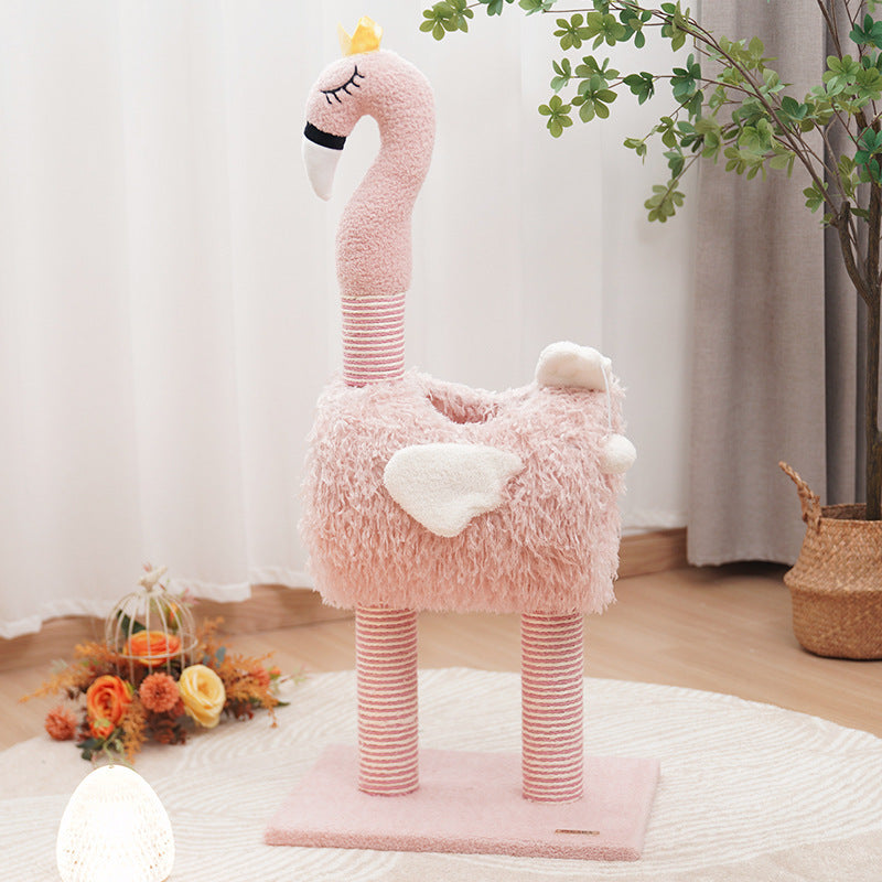 Sisal Flamingo Cat Scratching Tree