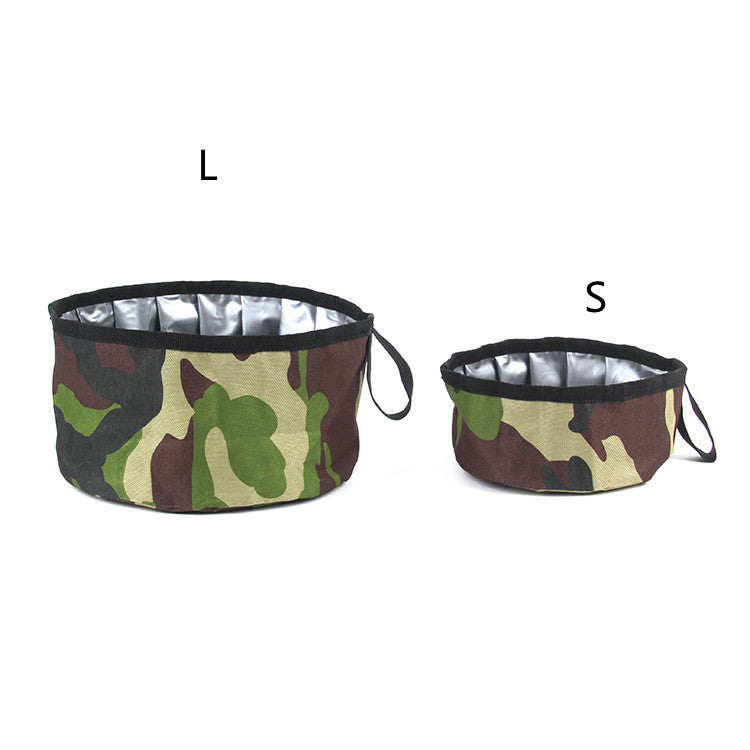 Outdoor Dog Food Bowl Portable Folding