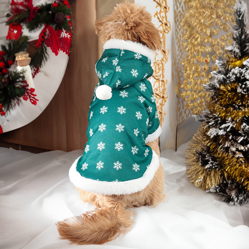 Cute Christmas Fleece-lined Pet Clothes