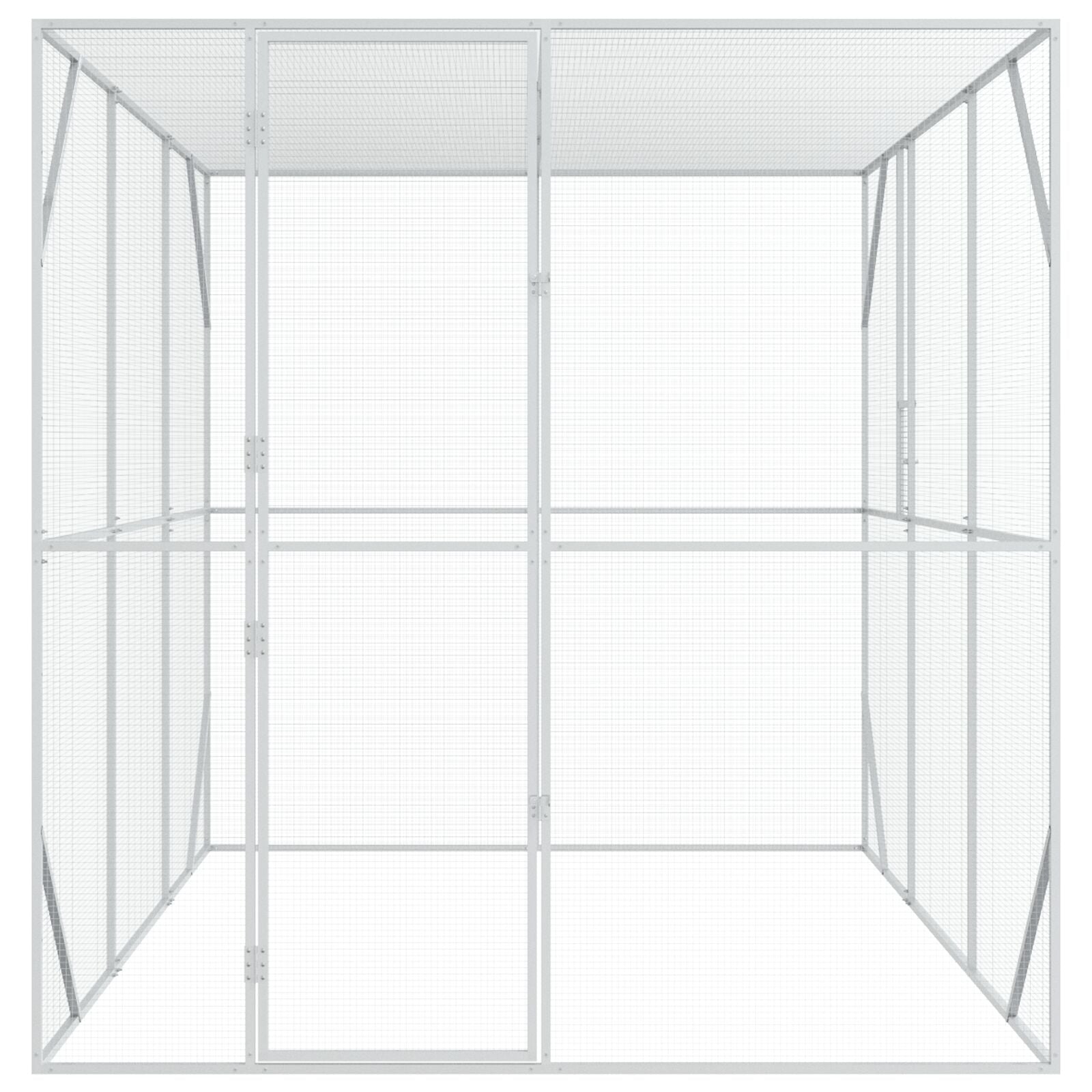 Lintuhäkki Anthracite 302X206X214 Cm Teräs