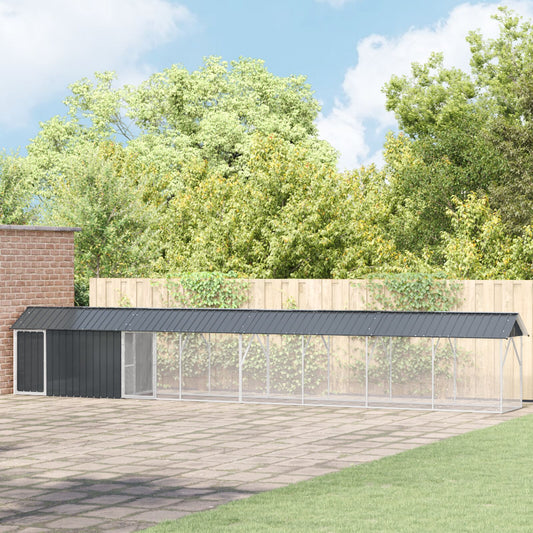 Lintuhäkki Lisäosalla Anthracite 112X838X141 Cm Teräs