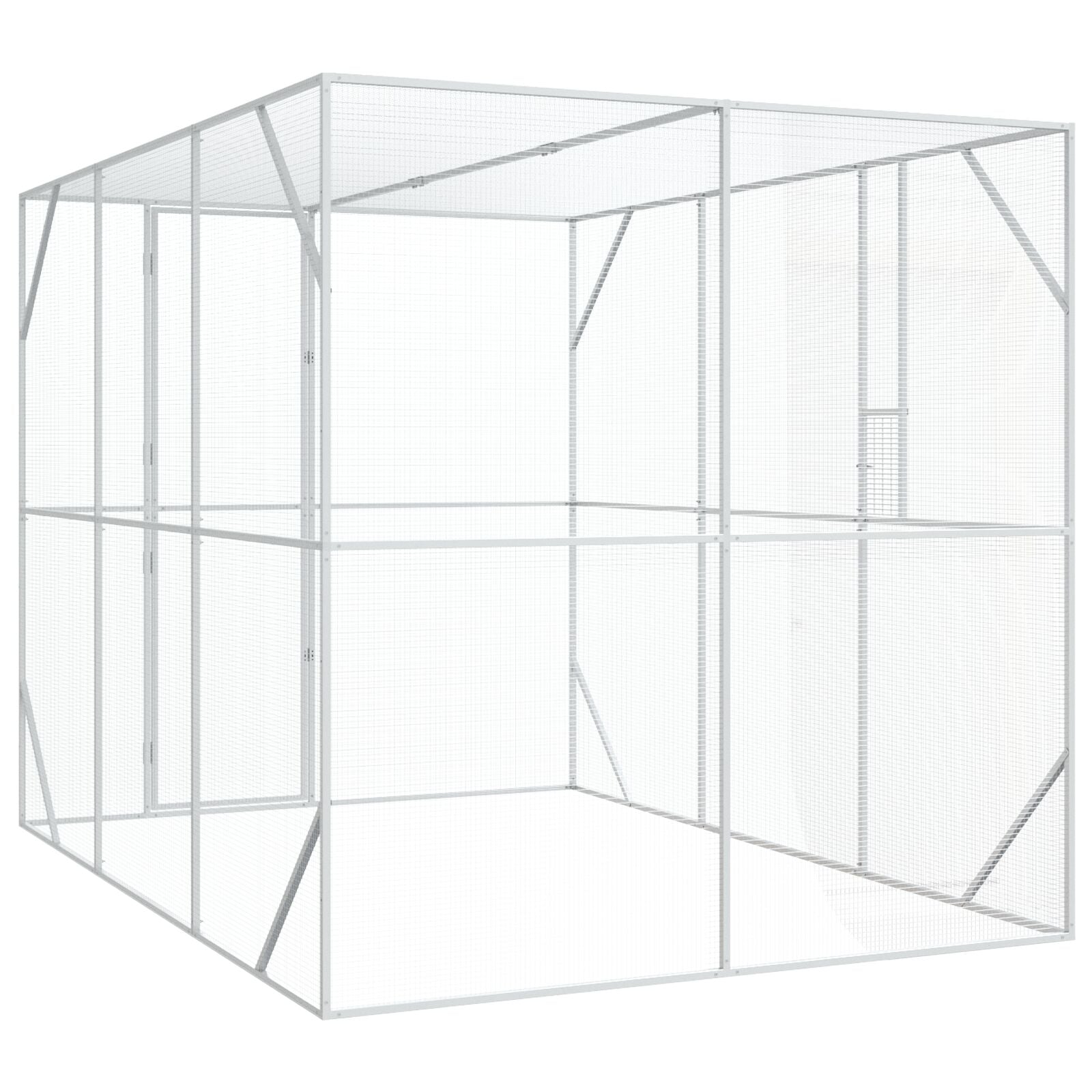 Lintuhäkki Anthracite 302X206X214 Cm Teräs