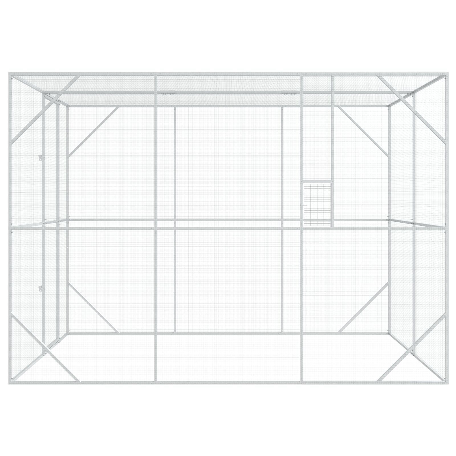 Lintuhäkki Anthracite 302X206X214 Cm Teräs