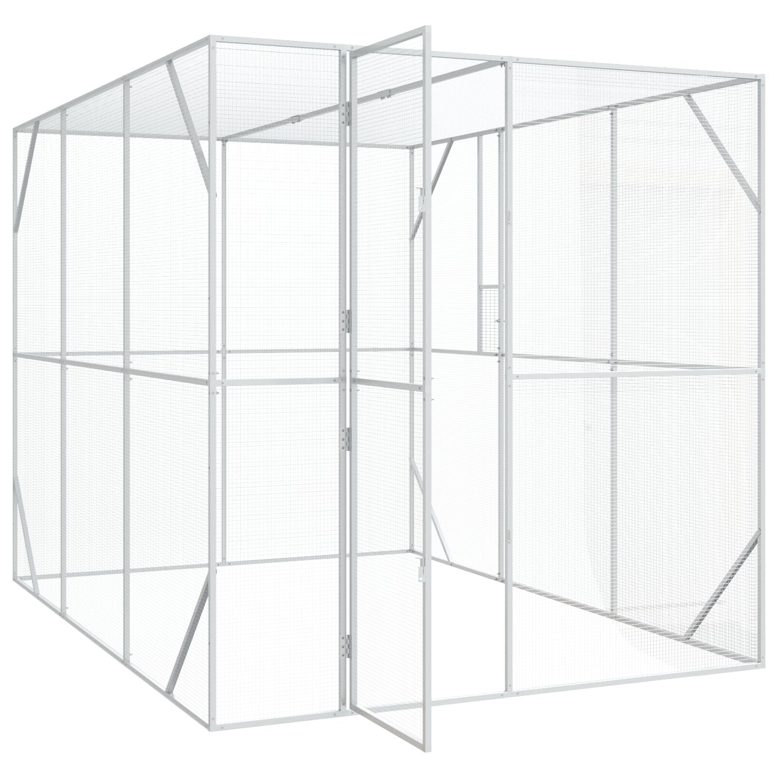 Lintuhäkki Anthracite 302X206X214 Cm Teräs