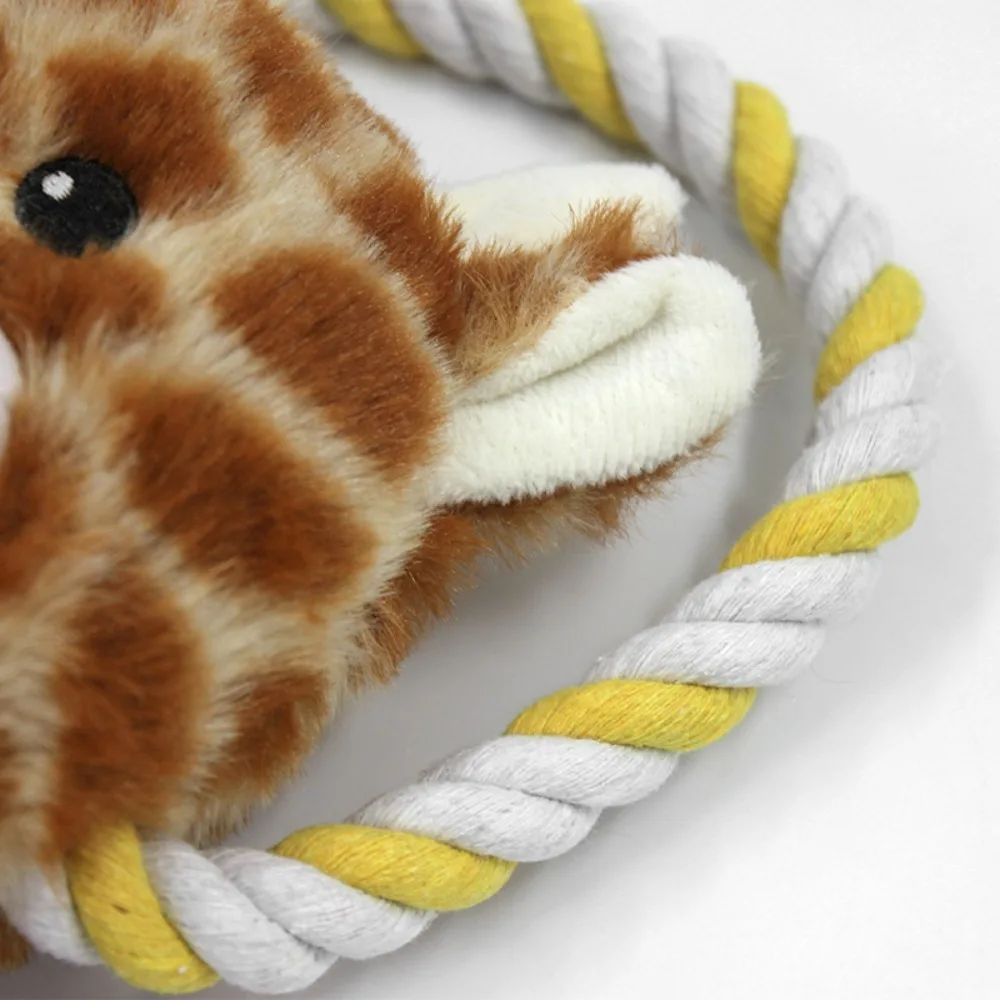 Plush Animal-Shaped Dog Toy