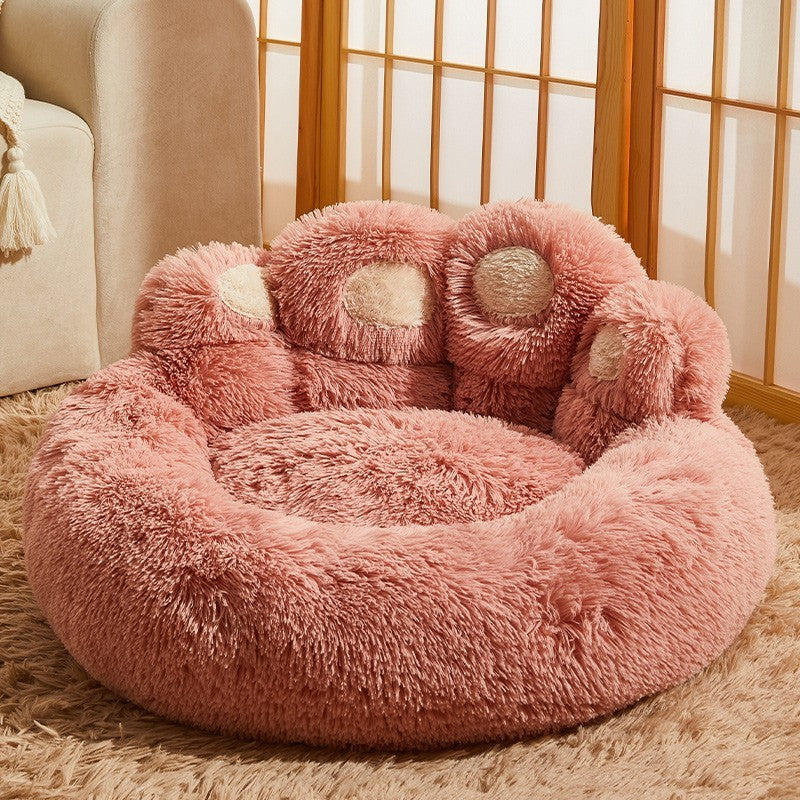 Kennel Lämmin Medium Large Dog Corgi Kultainennoutaja Bed Fleecevuorattu sohvapatja