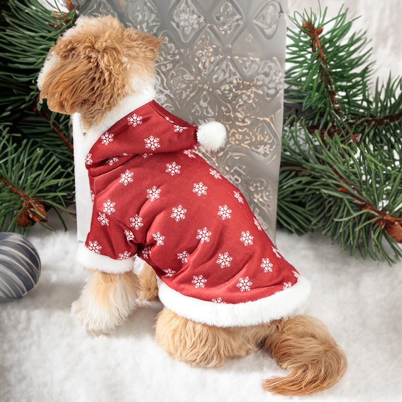Cute Christmas Fleece-lined Pet Clothes