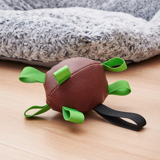 Interactive Pulling Rugby Dog Toy