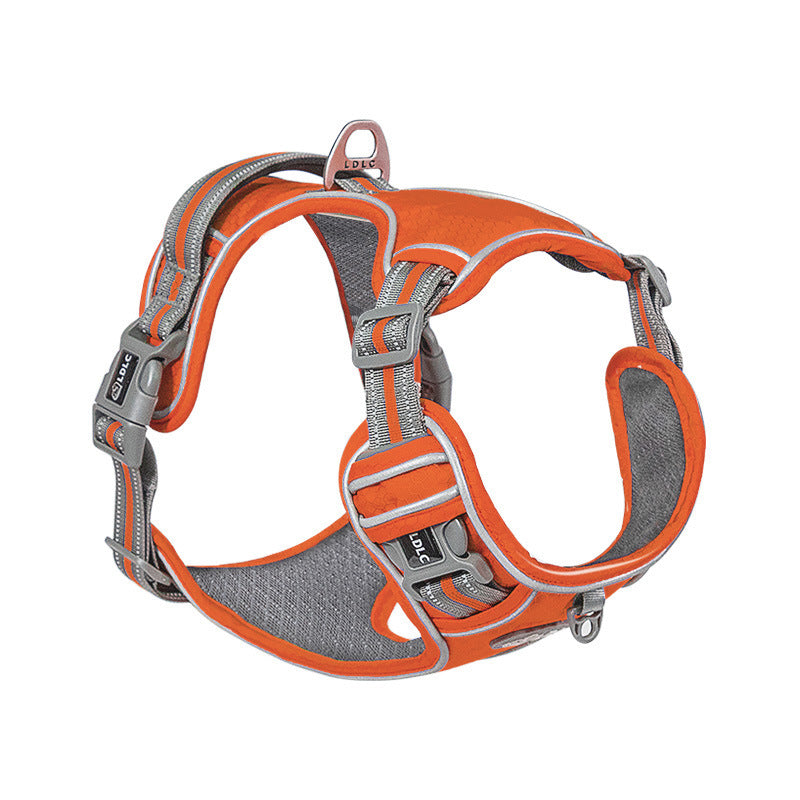 Shock Absorption Comfortable Night Vision Reflective Pet Harness