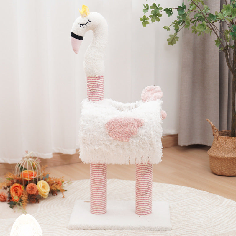 Sisal Flamingo Cat Scratching Tree