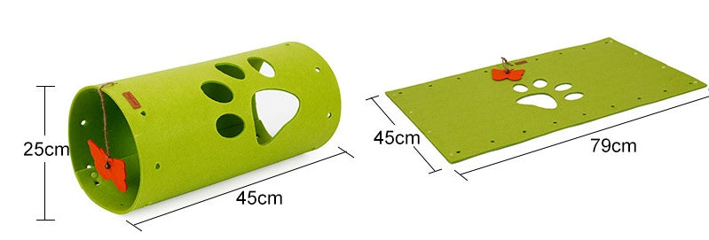 DIY-huopatunneli kissalle