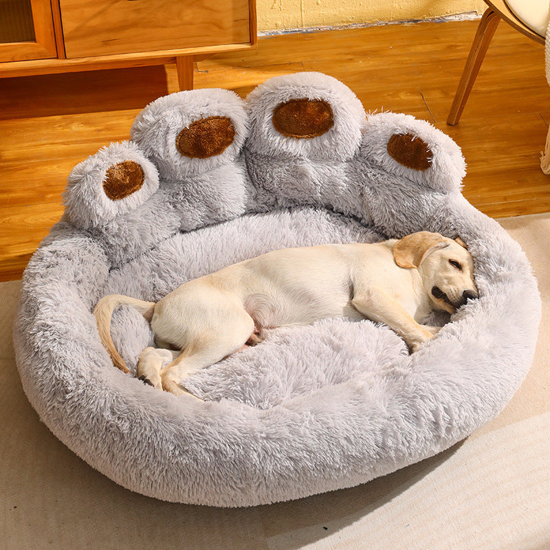 Kennel Lämmin Medium Large Dog Corgi Kultainennoutaja Bed Fleecevuorattu sohvapatja