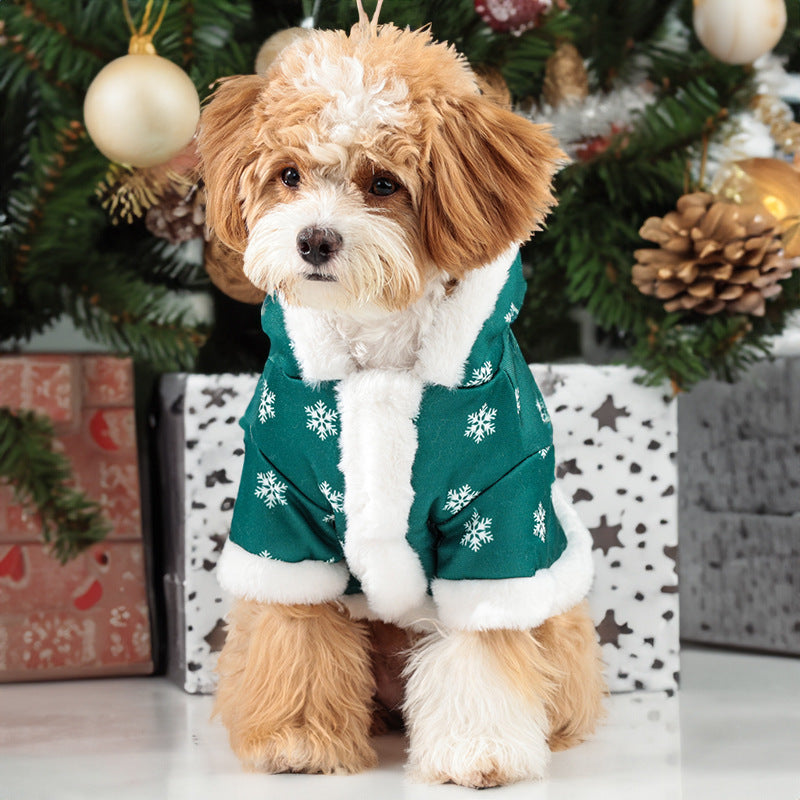 Cute Christmas Fleece-lined Pet Clothes