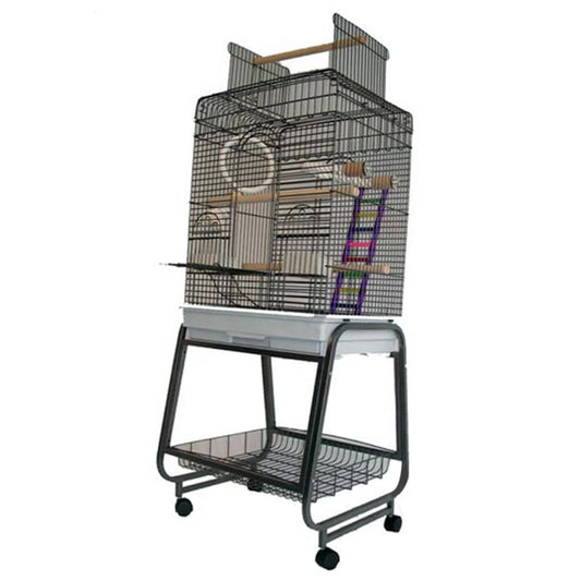 Strong Papukaijahäkki Villa Aurelia 56X43X154 Cm Silverstone Harmaa