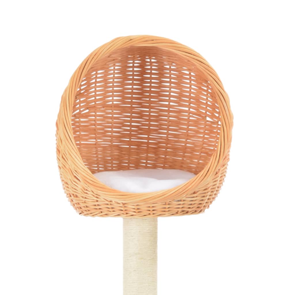 Kissan Kiipeilypuu Sisal-Pylväällä Luonnollinen Paju