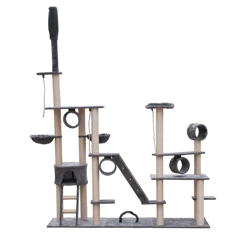 Kissan Raapimispuu Deluxe Plyysi 230-260 Cm Harmaa