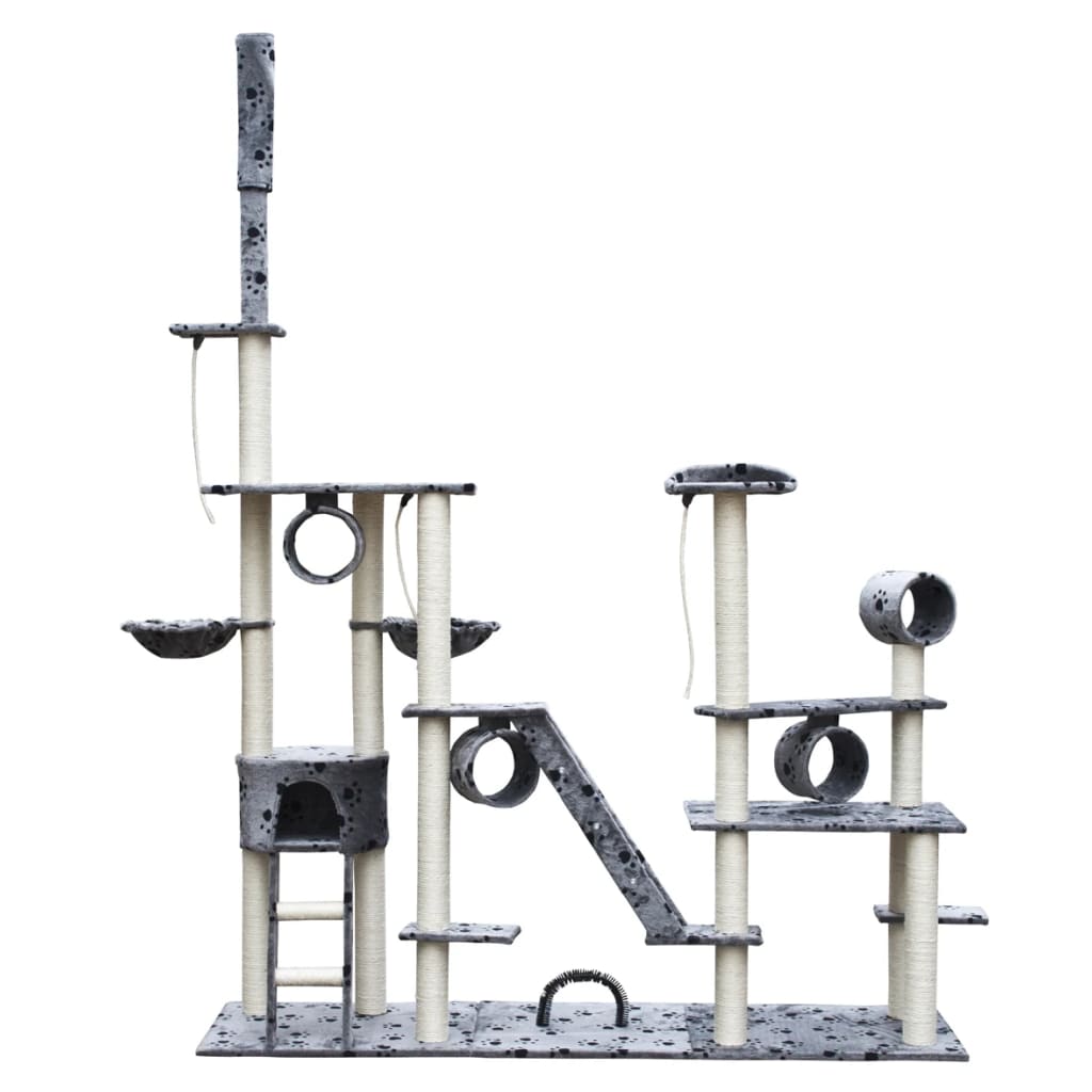 Kissapuu Deluxe 230-260 Cm Harmaa Tassujäljillä