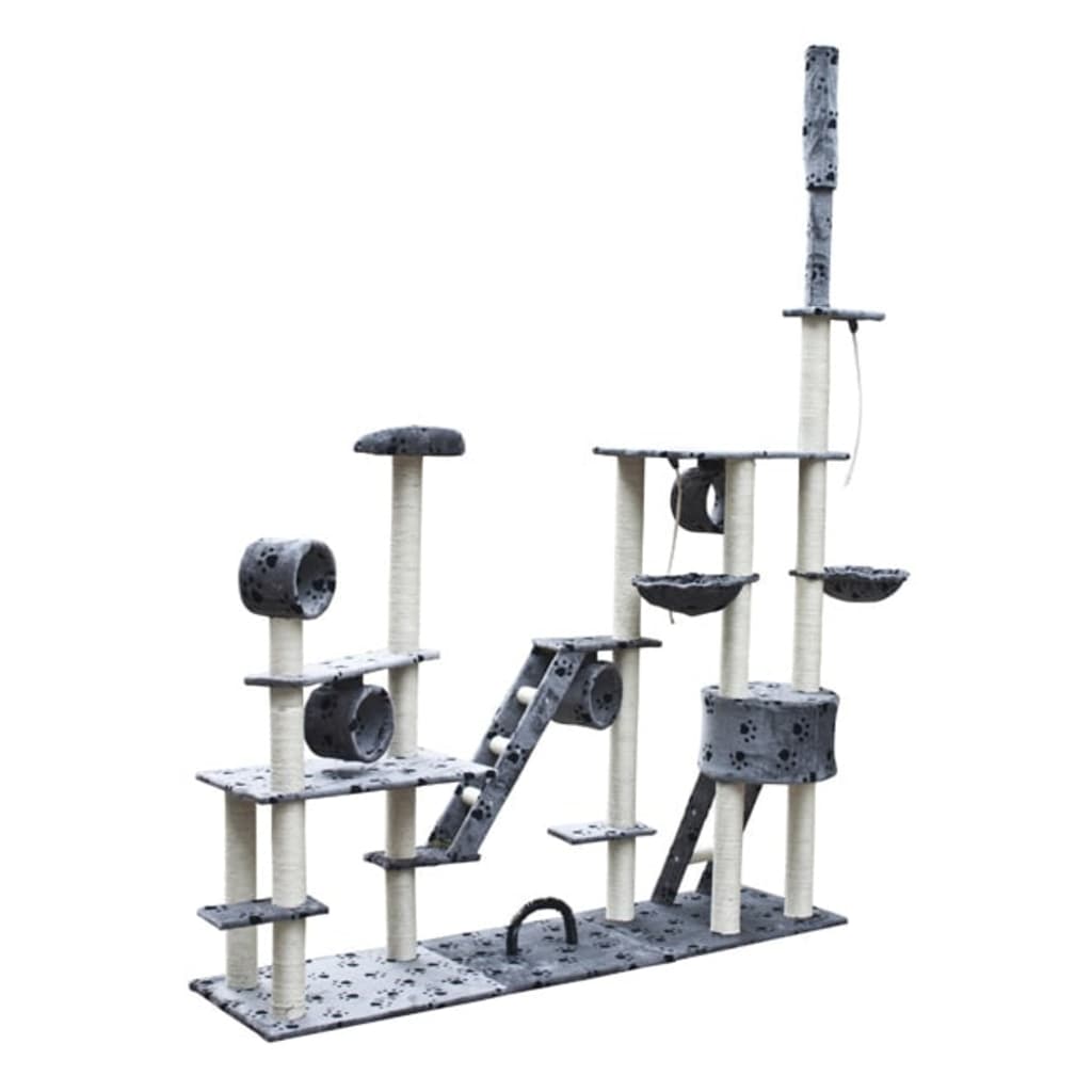 Kissapuu Deluxe 230-260 Cm Harmaa Tassujäljillä