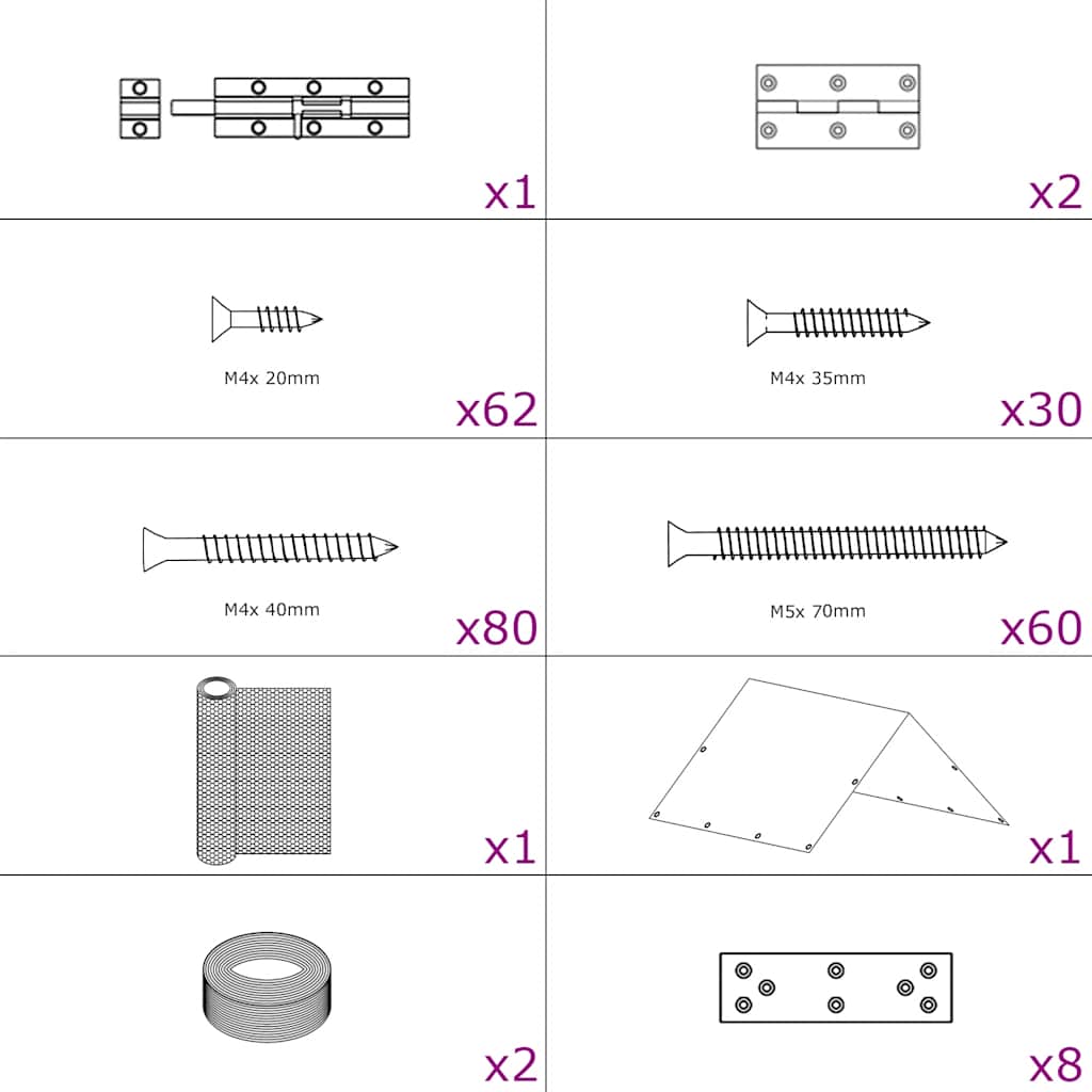 Kanahäkki 4,5X1,5X2 M Teräs