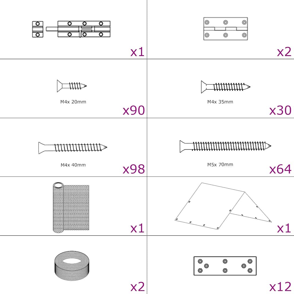 Kanahäkki 6X1,5X2 M Teräs