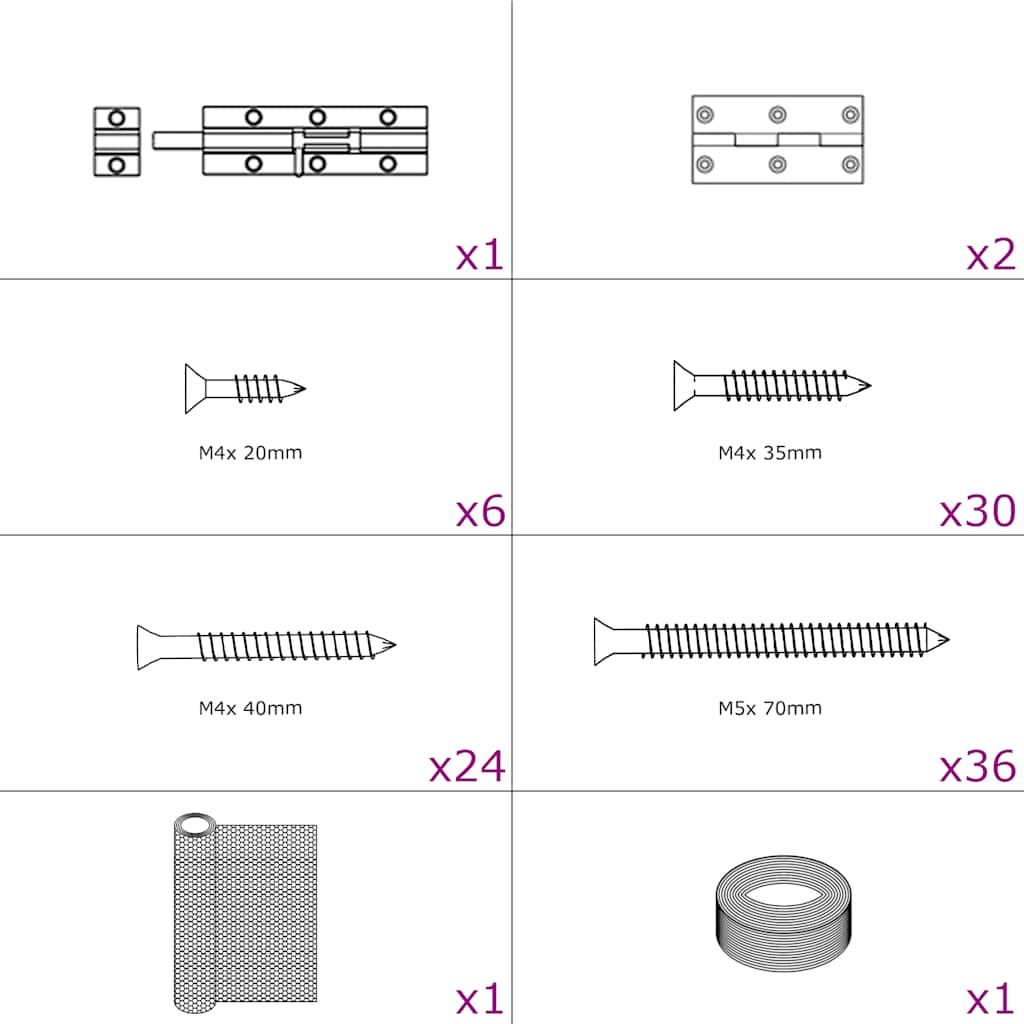Kanahäkki 1,5X1,5X1,5 M Teräs