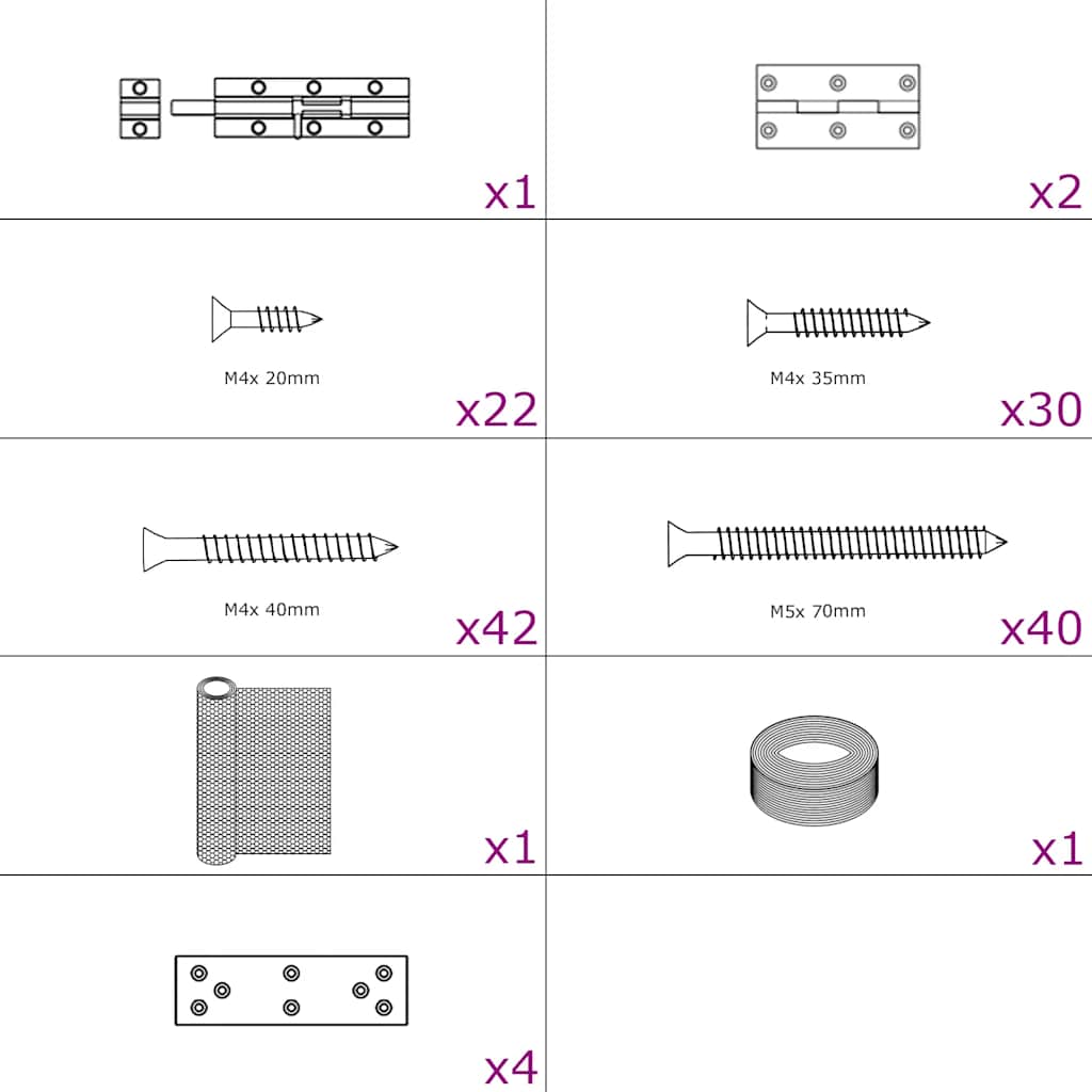 Kanahäkki 3X1,5X1,5 M Teräs