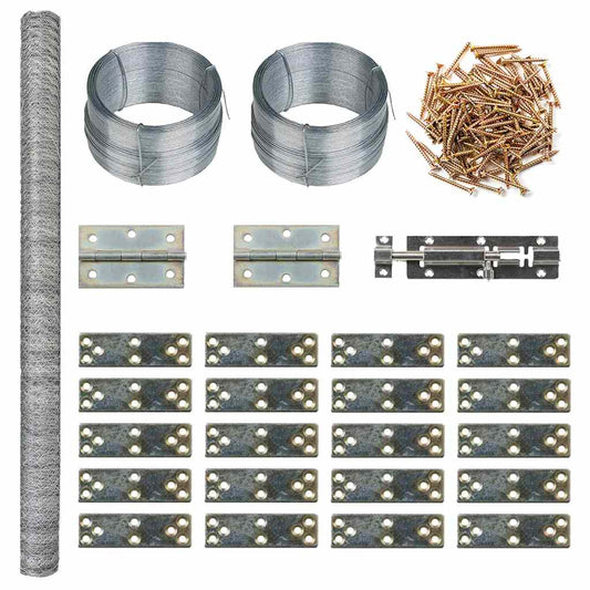 Kanahäkki 9X1,5X1,5 M Teräs