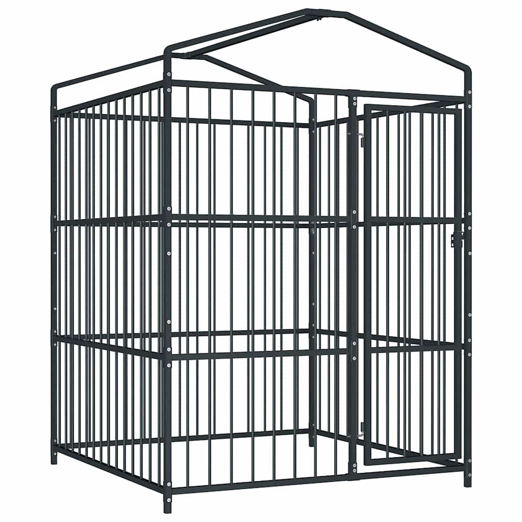 Koiran Ulkohäkki Katoksella 150X150X210 Cm