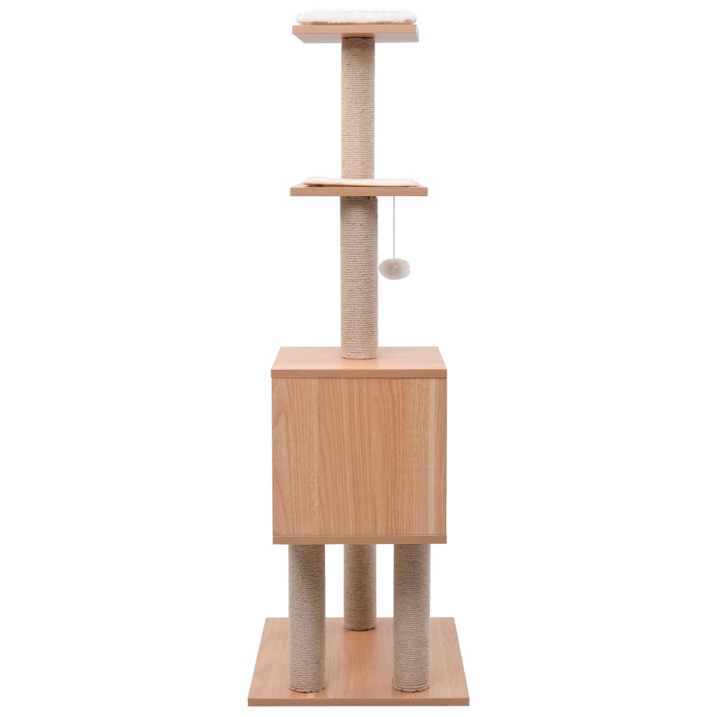 Kissan Kiipeilypuu Sisal-Raapimismatolla 123 Cm