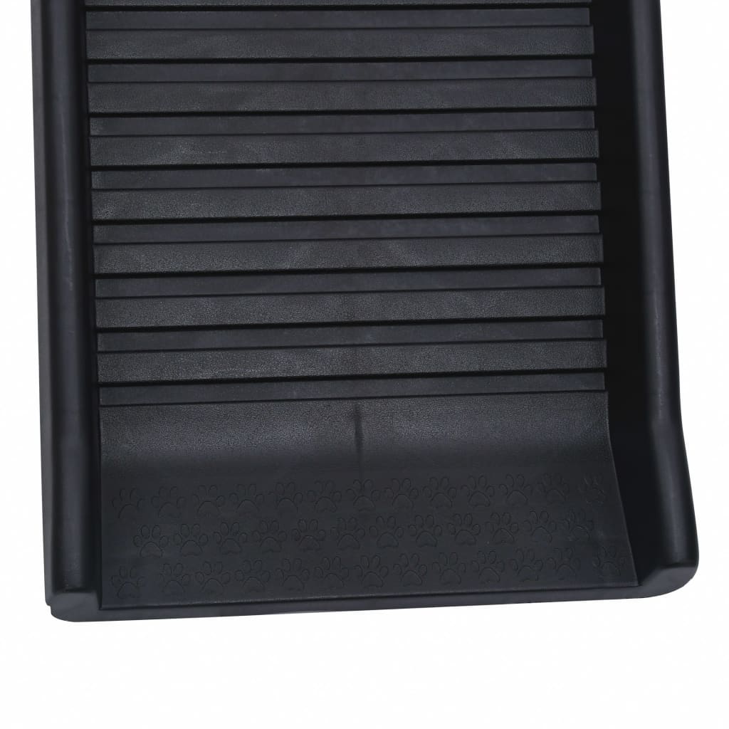 Taitettava Koiran Ramppi Musta 155,5X40X15,5 Cm