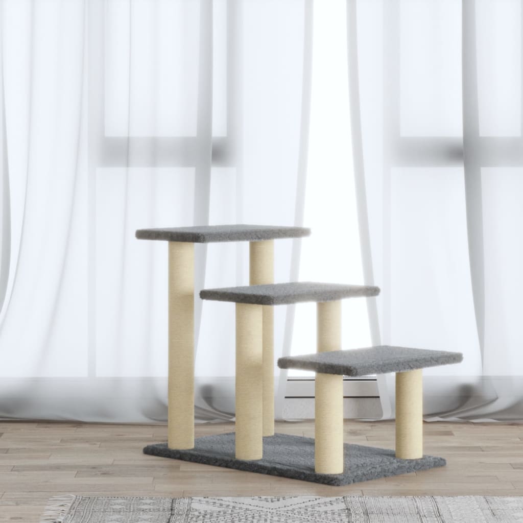 Kissan Kiipeilypuu Sisal- Raapimispylväillä Vaaleanharm 50,5 Cm