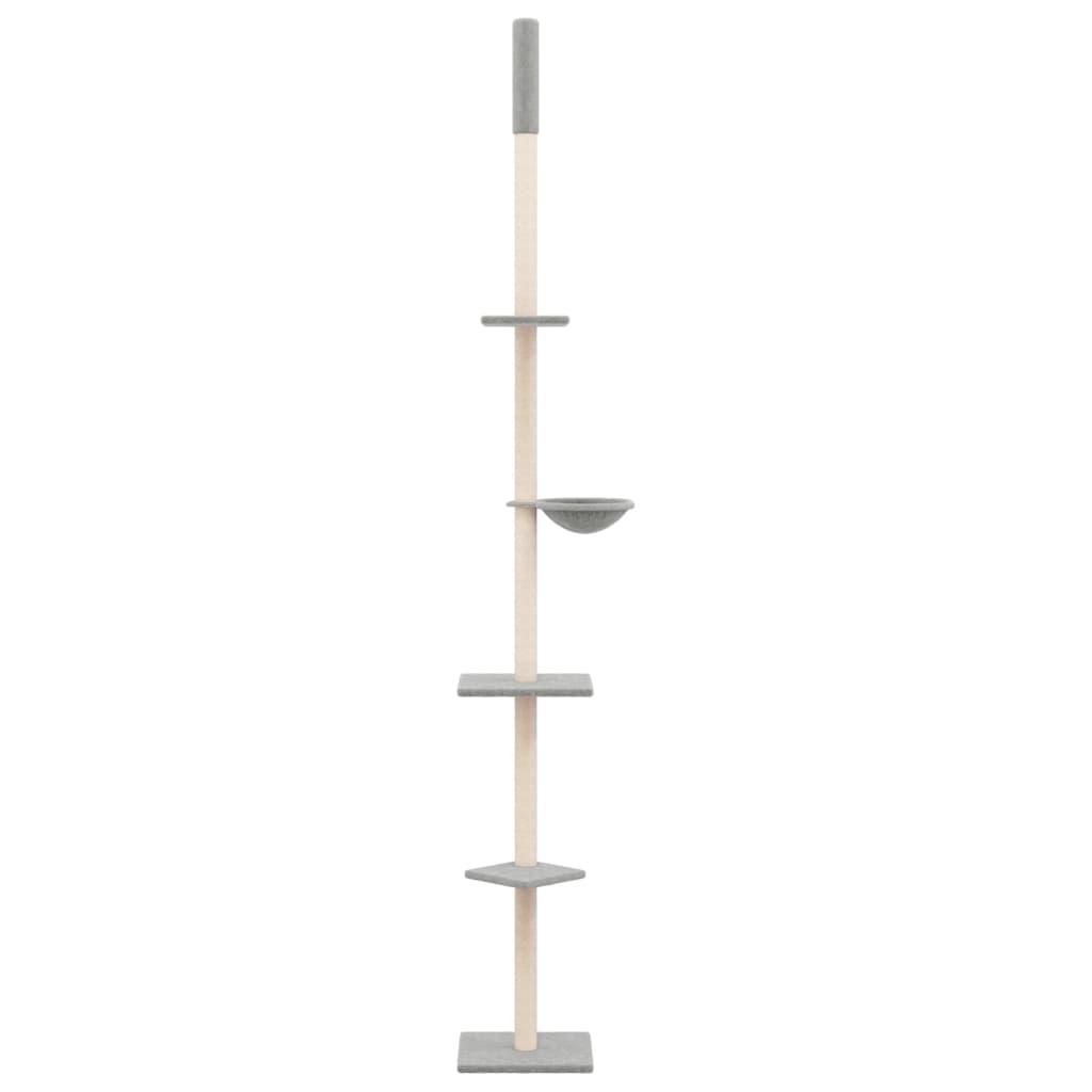 Kattoon Asti Yltävä Kissan Kiipeilypuu V.harmaa 263,5-289,5 Cm