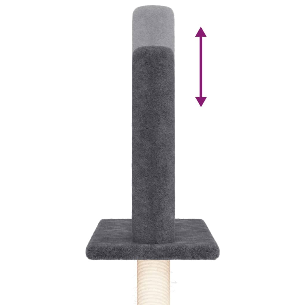 Kattoon Asti Yltävä Kissan Kiipeilypuu T.harmaa 250,5-276,5 Cm