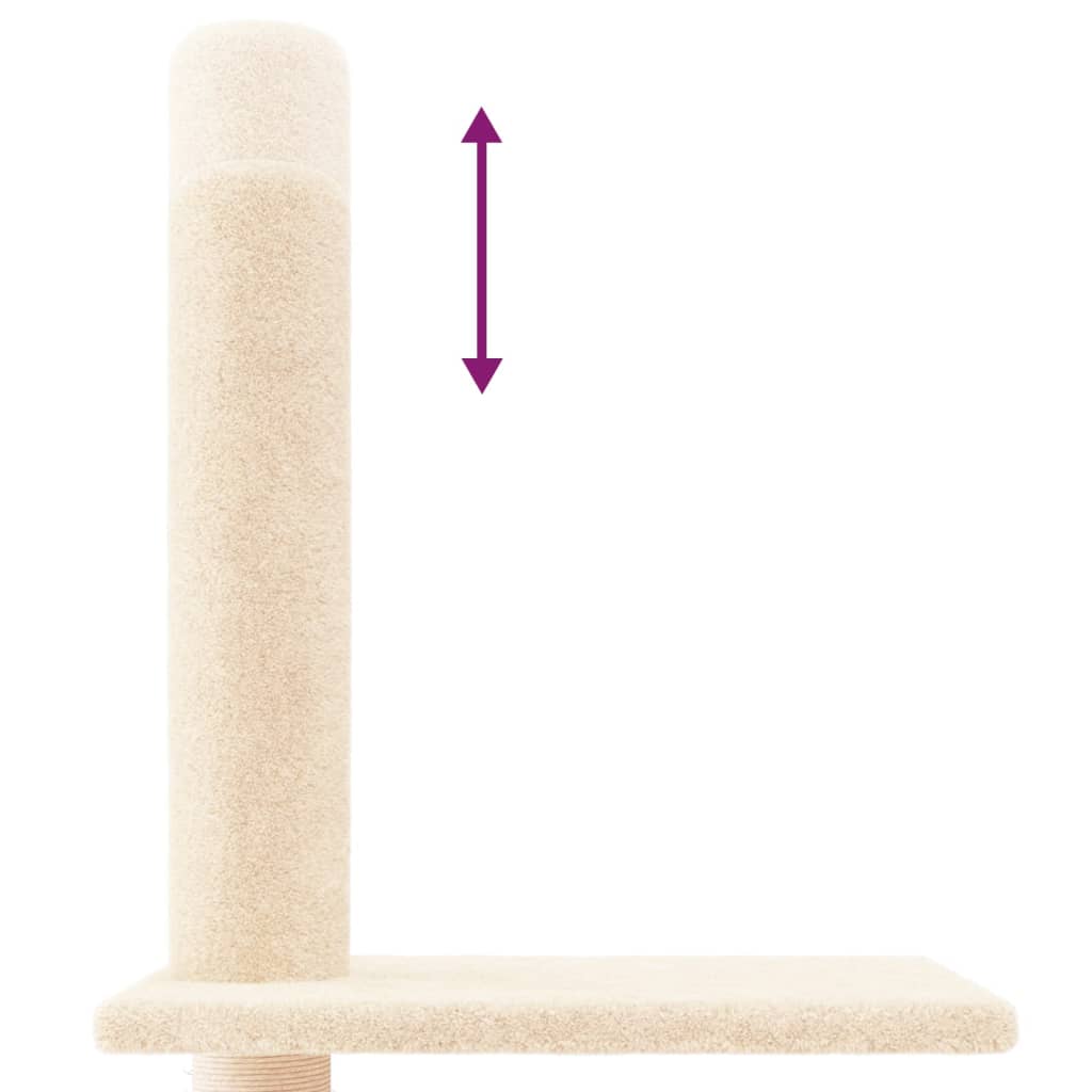 Kattoon Asti Yltävä Kissan Kiipeilypuu 250,5-276,5 Cm