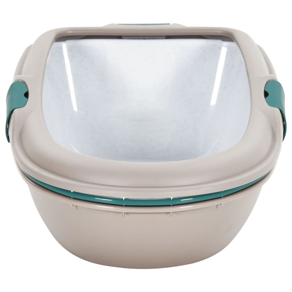 Kissanhiekkalaatikko Ruskea Ja Valkoinen 69,5X47X26 Cm Pp