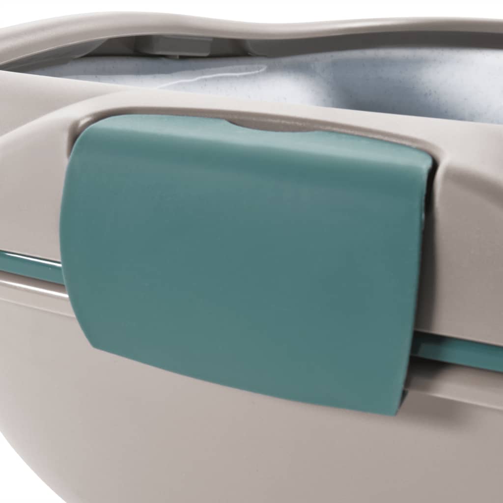 Kissanhiekkalaatikko Ruskea Ja Valkoinen 69,5X47X26 Cm Pp