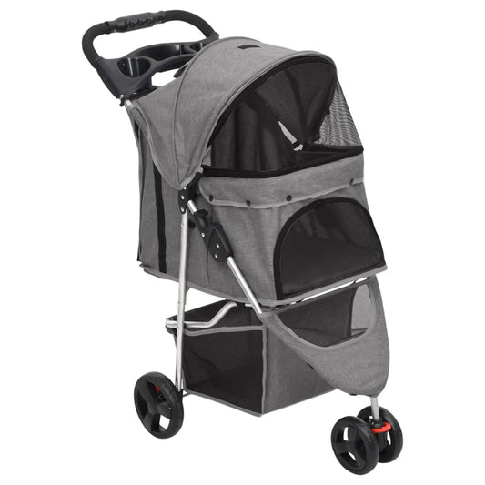 Taitettavat Koiranrattaat 80X46X98 Cm Oxford Kangas
