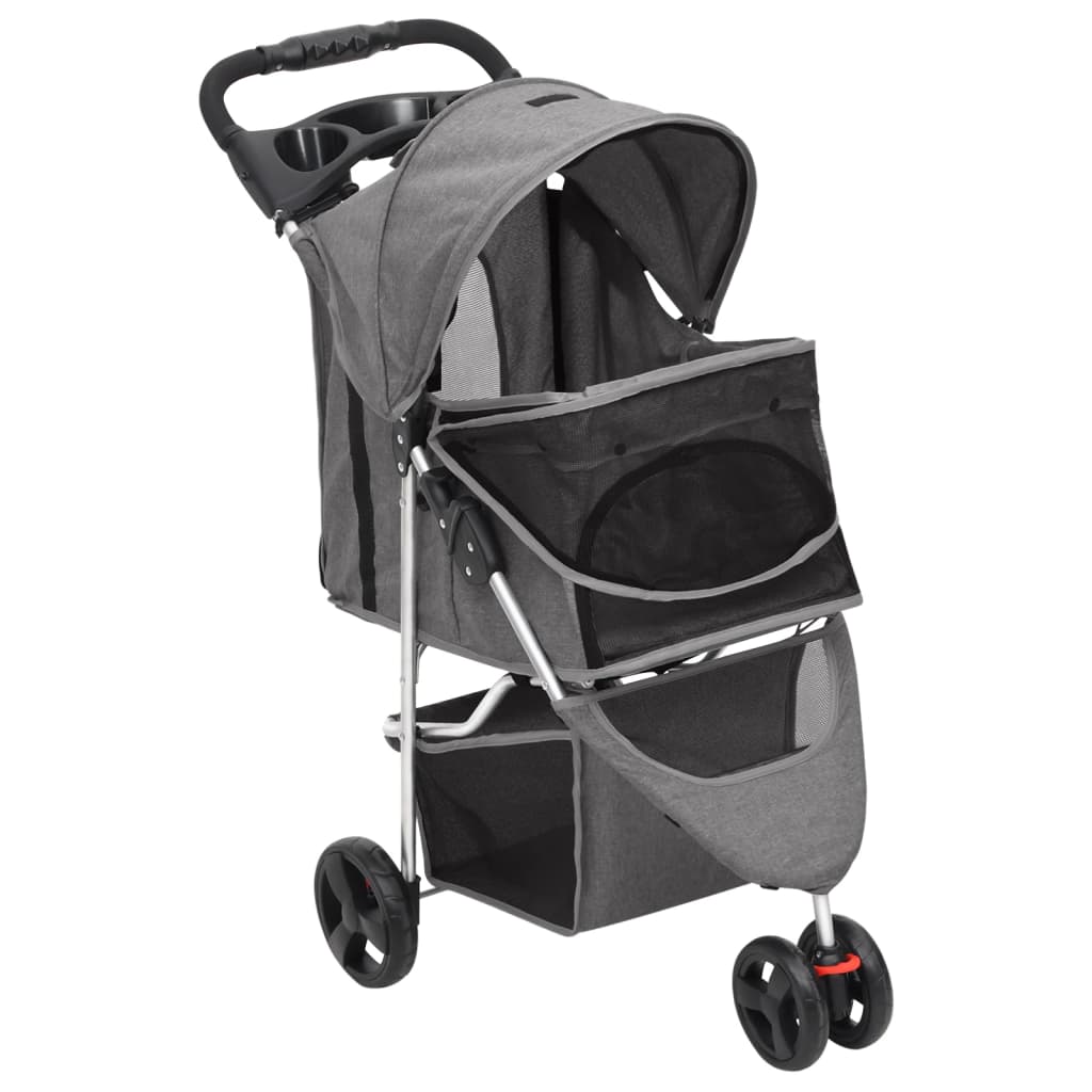 Taitettavat Koiranrattaat 80X46X98 Cm Oxford Kangas