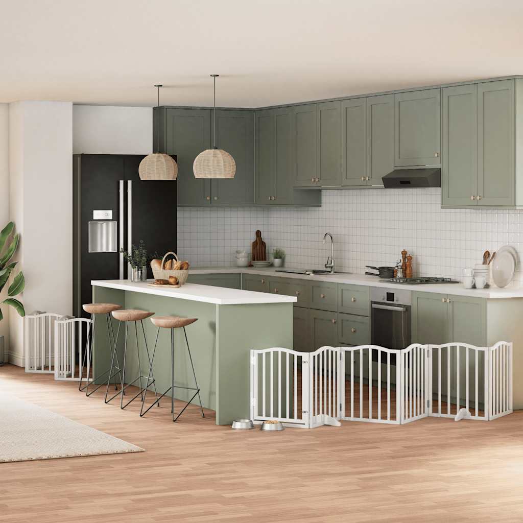 Koiraportti Kokoontaittuva 8 Paneelia 640 Cm Poppelipuu